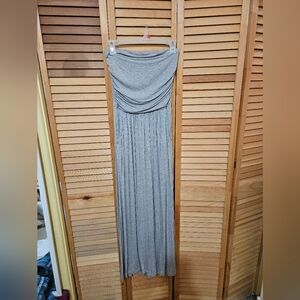 Chic Gray Women's Maxi Skirt